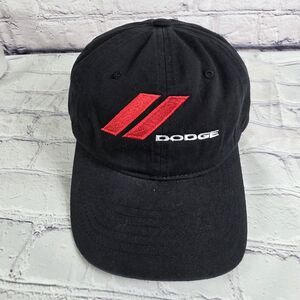 Dodge Zephyr Black- Red  Adjustable Strap Baseball Cap